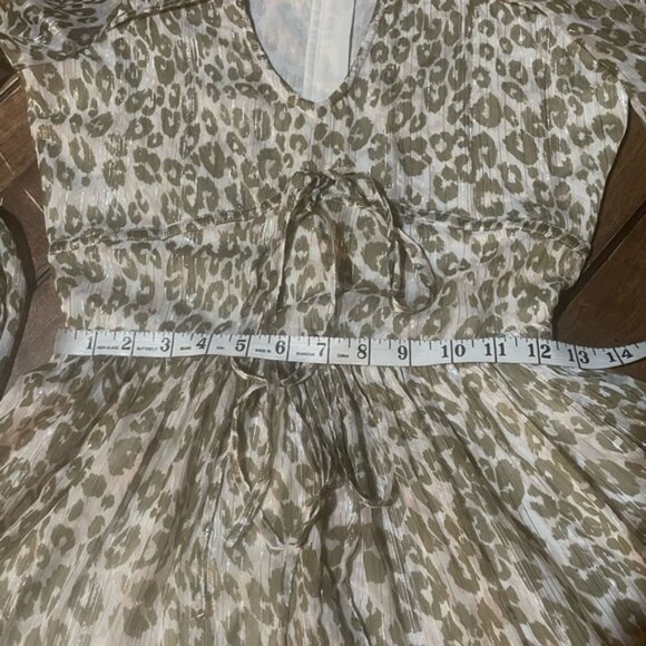 Walter Barker size 2 sheer cheetah print dress - Picture 8 of 11